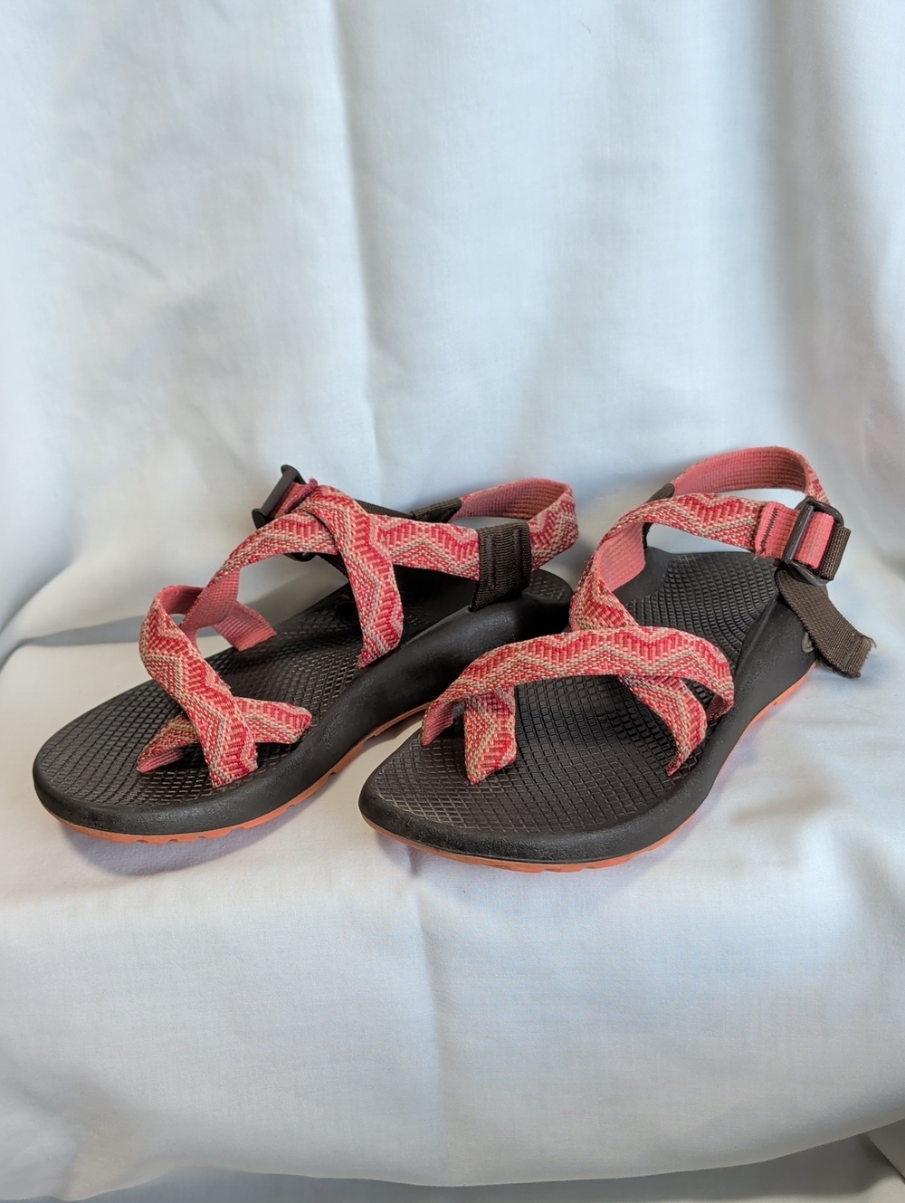 Chaco Z1 Women's Ecotread Coral Pink Strap Sport Sandals Outdoor Activewear